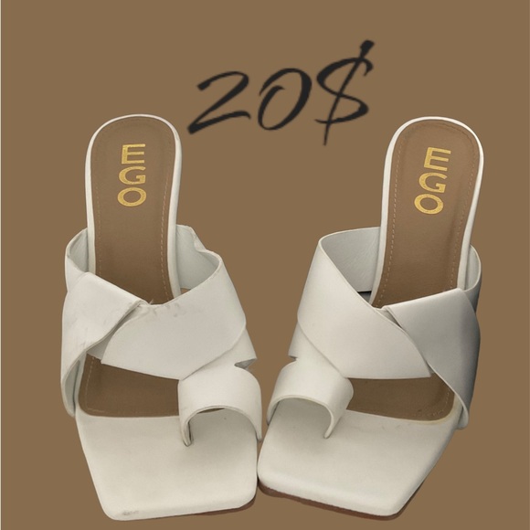 EGO white heels - Picture 1 of 3